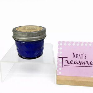 Paddywax Relish Candle GARDENIA + TUBEROSE 3 oz Artisan Soy Wax Candle Blue Jar